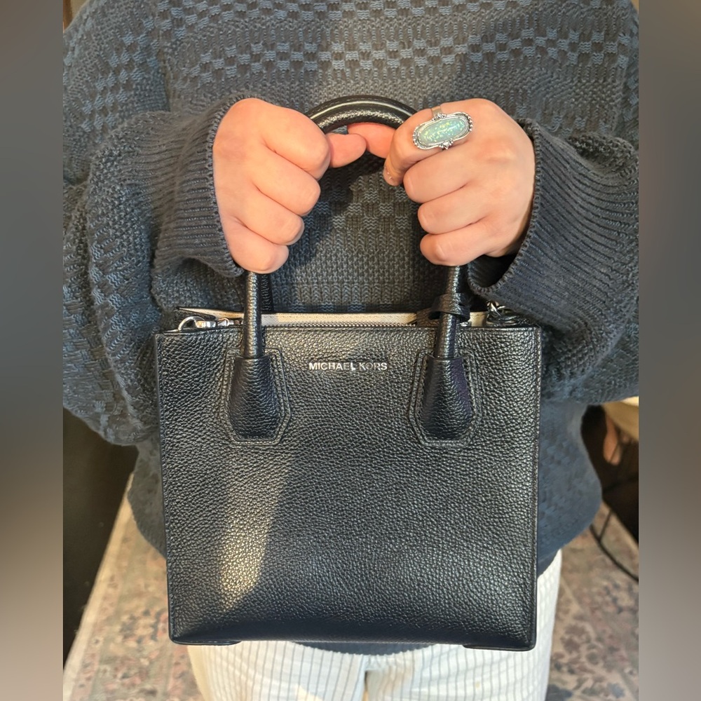 Michael Kors Textured Black Handbag